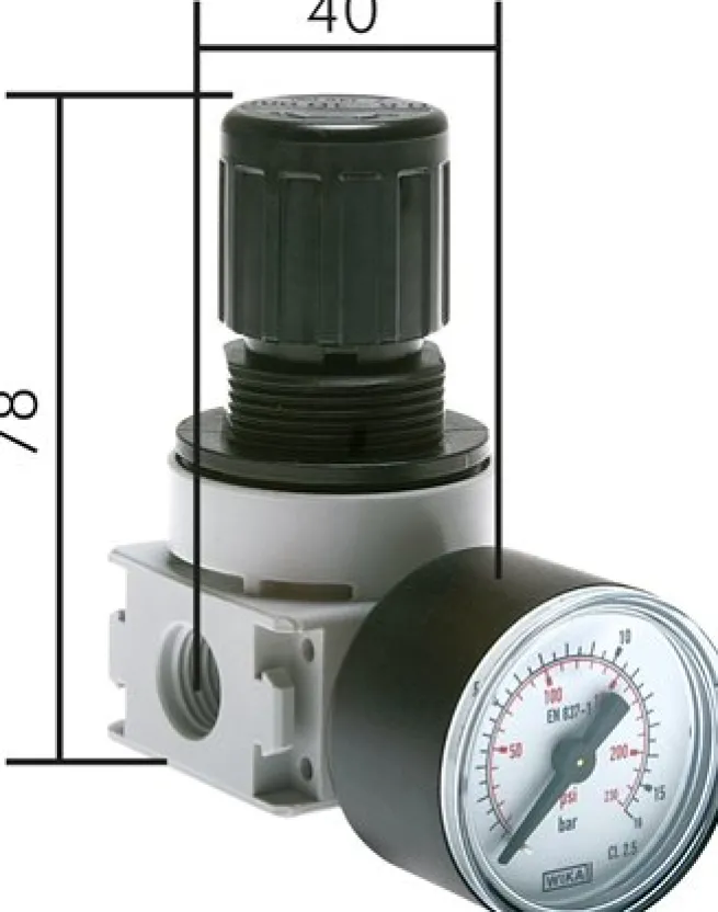 MULTIFIX Druckregler für Wasser, G 1/4", 0,5 - 10bar, BG 0