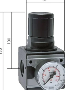 MULTIFIX Druckregler,G 3/4" 0,2 - 6bar