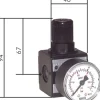 MULTIFIX Druckregler,G 3/8" 0,5 - 16bar
