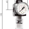 MULTIFIX Filterregler, abschließbar, G 3/8", 0,5 - 10bar, Baureihe 1