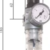 MULTIFIX Filterregler, G 1/4", 0,5 - 10bar, Baureihe 0, Kondensatablass automatisch