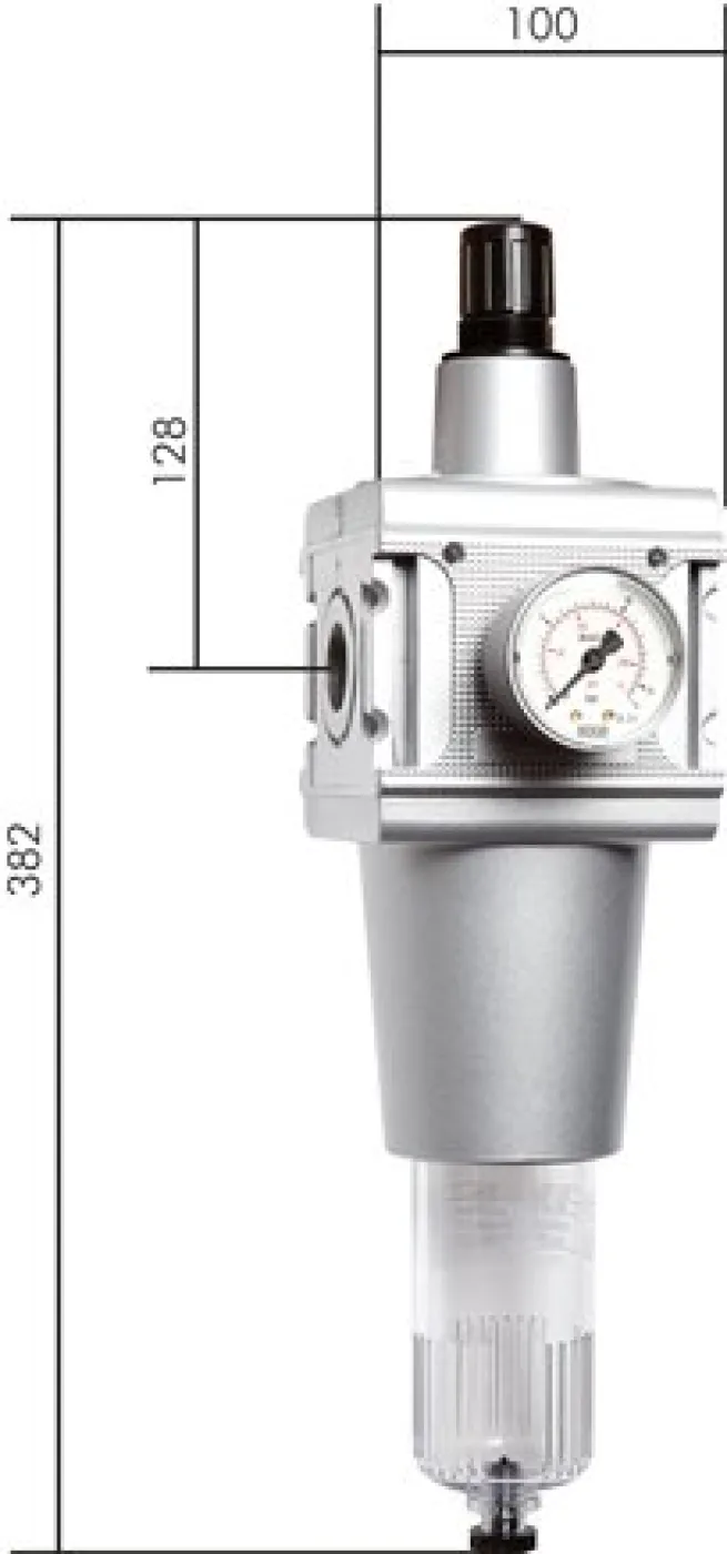MULTIFIX Filterregler, G 3/4", 0,1 - 3bar, Baureihe 5, Metallbehälter, BG 5