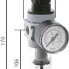 MULTIFIX Filterregler, G 1/4", 0,5 - 10bar, n. rücksteuerbar