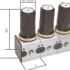 MULTIFIX Manometerregler, Reihenmontage, G 1/4", Multifix 1 0,5-10 bar