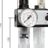 MULTIFIX Wartungseinheit (1), 2-tlg., G 1/4", 0,5 - 16 bar, abschliessbar mit Schutzkorb, Kondensatablass automatisch