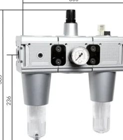 MULTIFIX Wartungseinheit (5), 3-tlg., G 3/4", 0,5 - 16 bar