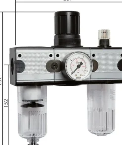 MULTIFIX Wartungseinheit (2), 3-tlg., G 3/4", 0,2 - 6 bar