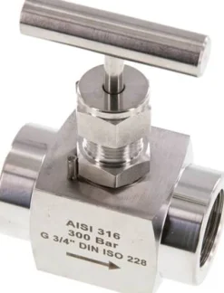 Nadel-Absperrventil, Edelstahl, G 3/4", PN 300 (ECO)