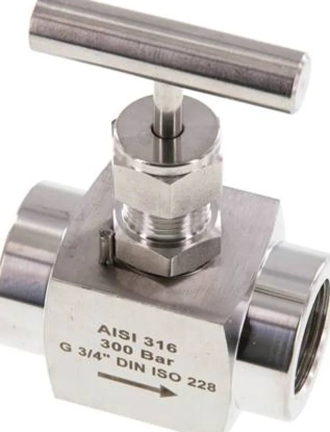 Nadel-Absperrventil, Edelstahl, G 3/4", PN 300 (ECO)