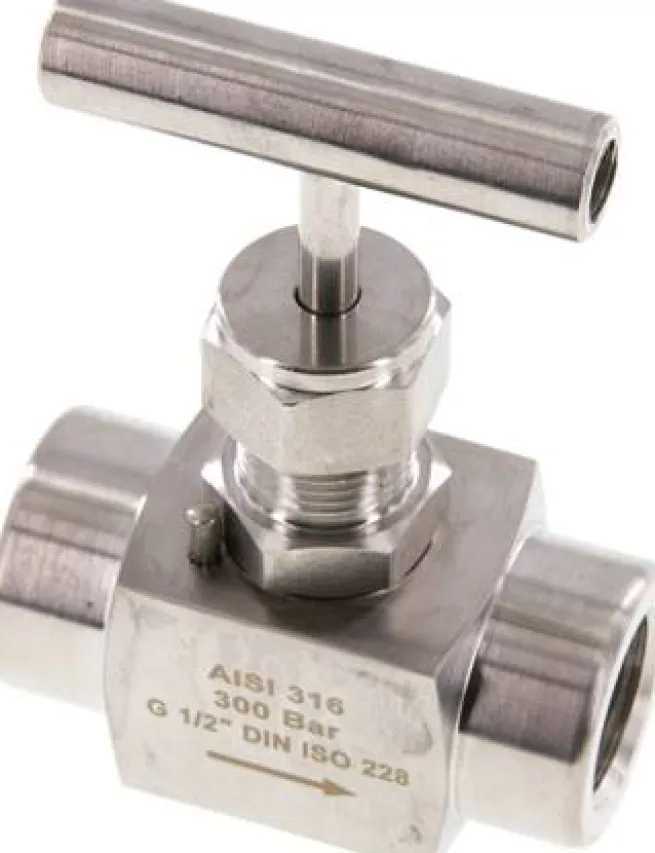 Nadel-Absperrventil, Edelstahl, G 1/2", PN 300 (ECO)