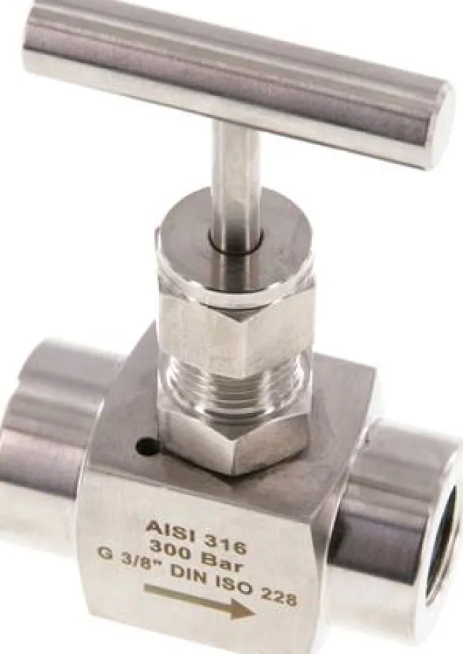 Nadel-Absperrventil, Edelstahl, G 3/8", PN 300 (ECO)