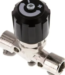Nadel-Absperrventil, Messing vernickelt, G 1/8", PN 18