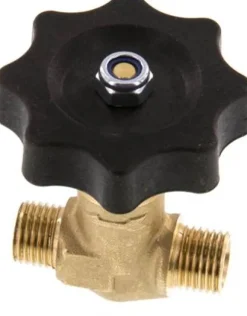 Nadel-Absperrventil, Messing, G 1/4" (AG), -0,9 bis 40bar