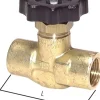 Nadel-Absperrventil, Messing, G 1/4" (IG), -0,9 bis 40bar