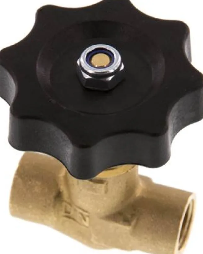 Nadel-Absperrventil, Messing, G 1/4" (IG), -0,9 bis 40bar