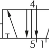 NAMUR-Magnetventil, 5/2-Wege (Federrückstellung), G 1/4", 230 V AC