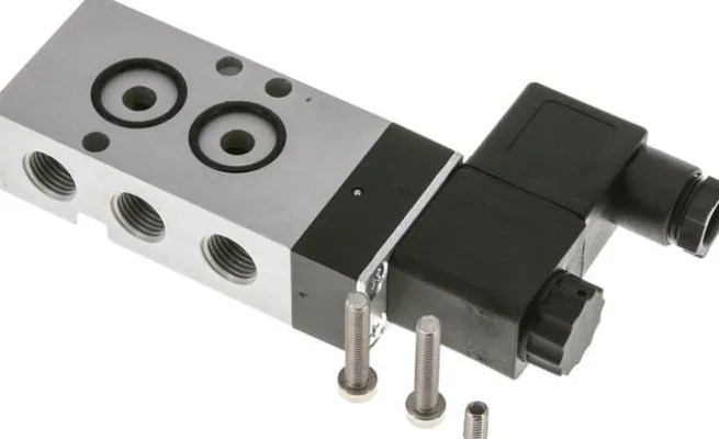 NAMUR-Magnetventil, 5/2-Wege (Federrückstellung), G 1/4", 230 V AC
