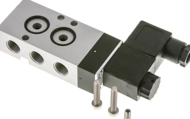 NAMUR-Magnetventil, 5/2-Wege (Luftfederrückstellung), G 1/4", 230 V AC