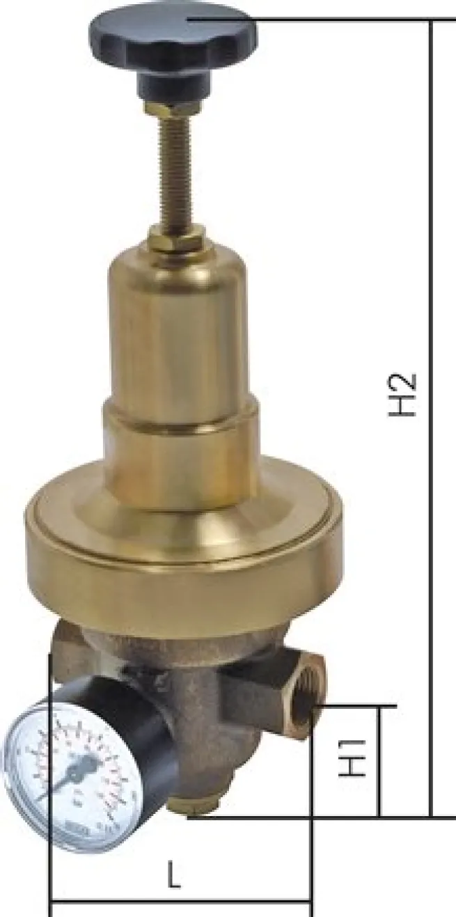 Niederdruck-Druckminderer G 2" 0,2 - 2 bar