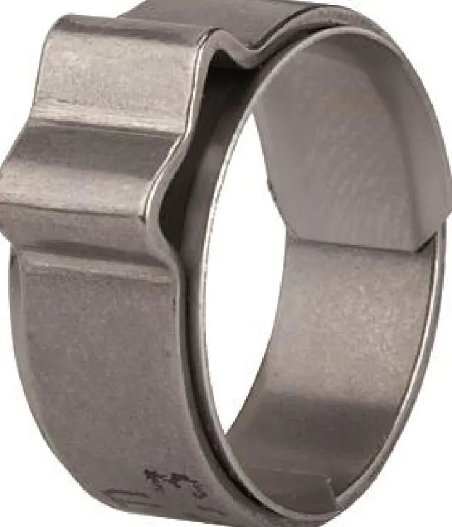 1-Ohr-Schlauchklemme / ES 1.4301 - W4 Spannber. 10,0-11,5 mm / mit Einlagering 114177