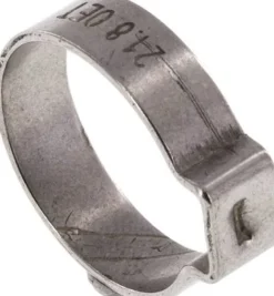 1-Ohr-Schlauchschelle 19,5 - 21,8mm, Edelstahl