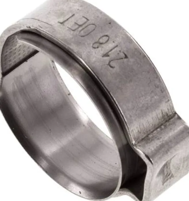 1-Ohr-Schlauchschelle 18,8 - 21,1mm, Edelstahl