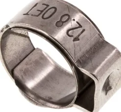 1-Ohr-Schlauchschelle 10,3 - 12,3mm, Edelstahl
