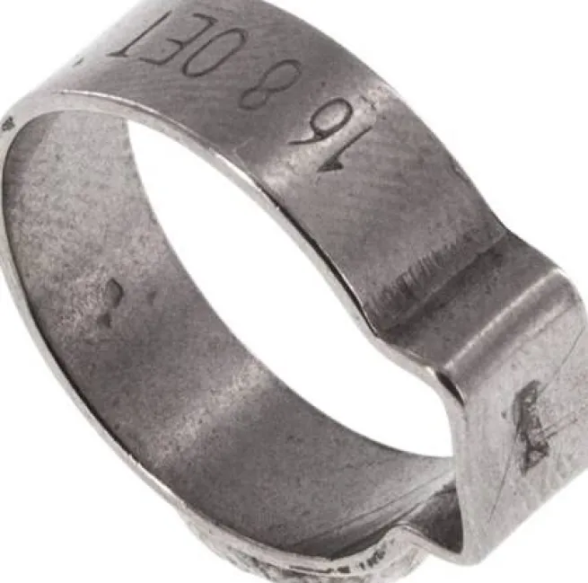1-Ohr-Schlauchschelle 14,6 - 16,8mm, Edelstahl