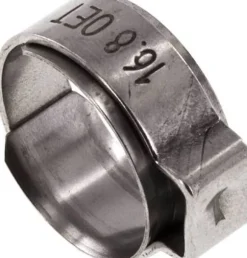1-Ohr-Schlauchschelle 13,9 - 16,1mm, Edelstahl