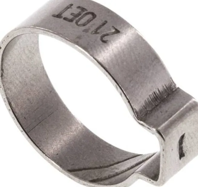 1-Ohr-Schlauchschelle 18,7 - 21mm, Edelstahl