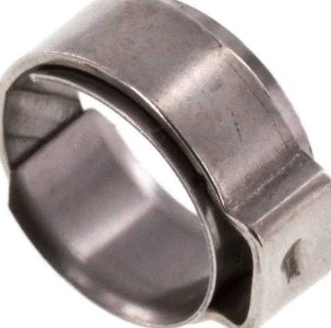 1-Ohr-Schlauchschelle 12,3 - 14,3mm, Edelstahl