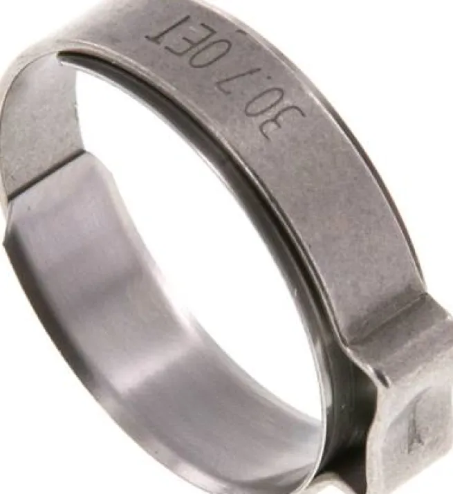 1-Ohr-Schlauchschelle 26,5 - 30mm, Edelstahl