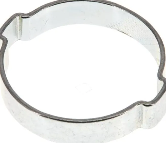 2-Ohr-Schlauchschelle 37,6 - 43mm, Stahl verzinkt (W1)