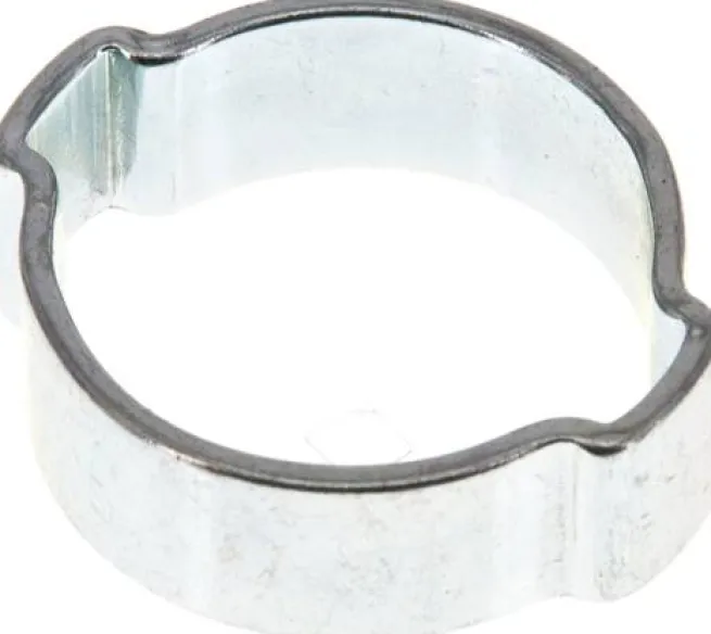 2-Ohr-Schlauchschelle 21 - 25mm, Stahl verzinkt (W1)