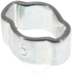 2-Ohr-Schlauchschelle 3,4 - 5mm, Stahl verzinkt (W1)