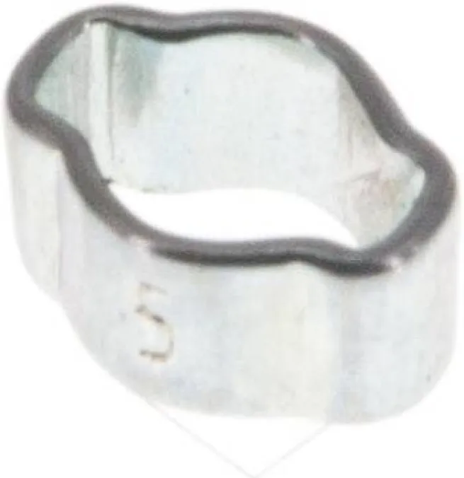 2-Ohr-Schlauchschelle 3,4 - 5mm, Stahl verzinkt (W1)