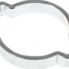 2-Ohr-Schlauchschelle 14 - 17mm, Stahl verzinkt (W1), Breite 4mm
