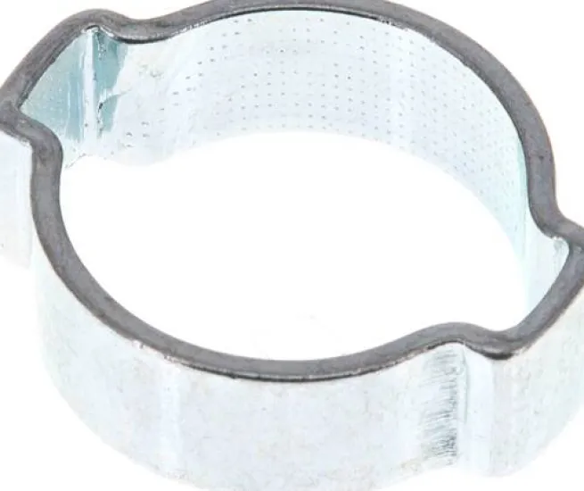 2-Ohr-Schlauchschelle 18 - 22mm, Stahl verzinkt (W1)