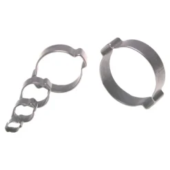 2-Ohr-Schlauchschelle 14 - 17mm, Stahl verzinkt (W1), Breite 7mm