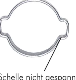 2-Ohr-Schlauchschelle 9 - 11mm, 1.4307 (W4)