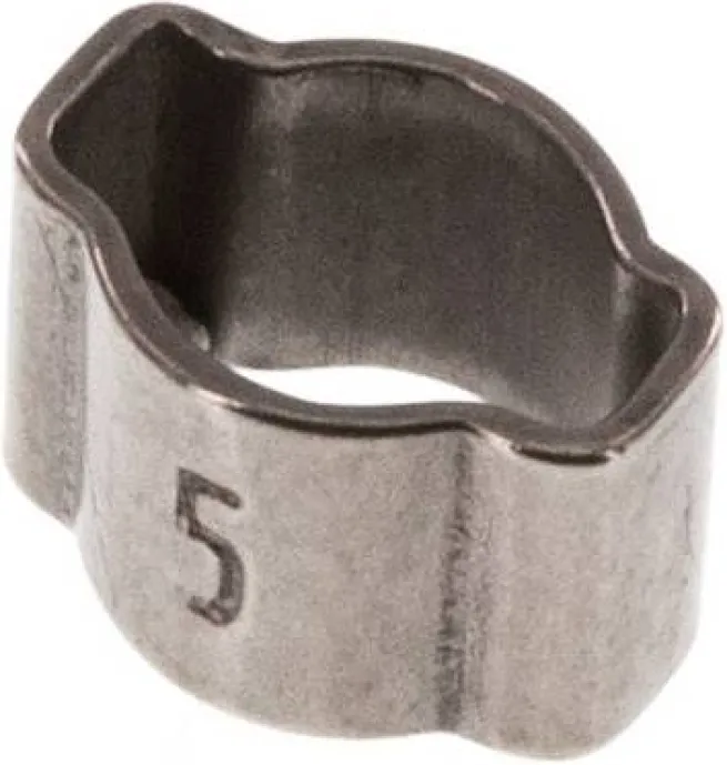 2-Ohr-Schlauchschelle 3,4 - 5mm, 1.4307 (W4)
