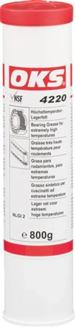 OKS 4220 - Höchsttemperatur-Lagerfett (NSF H1), 800 g Kartusche