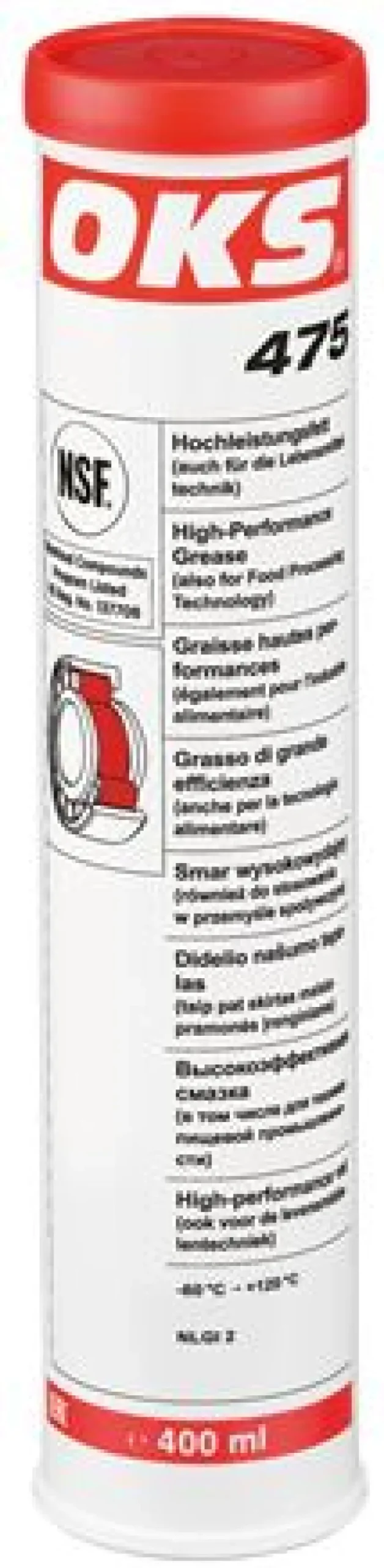 OKS 475 - Hochleistungsfett (PTFE), 400 ml Kartusche