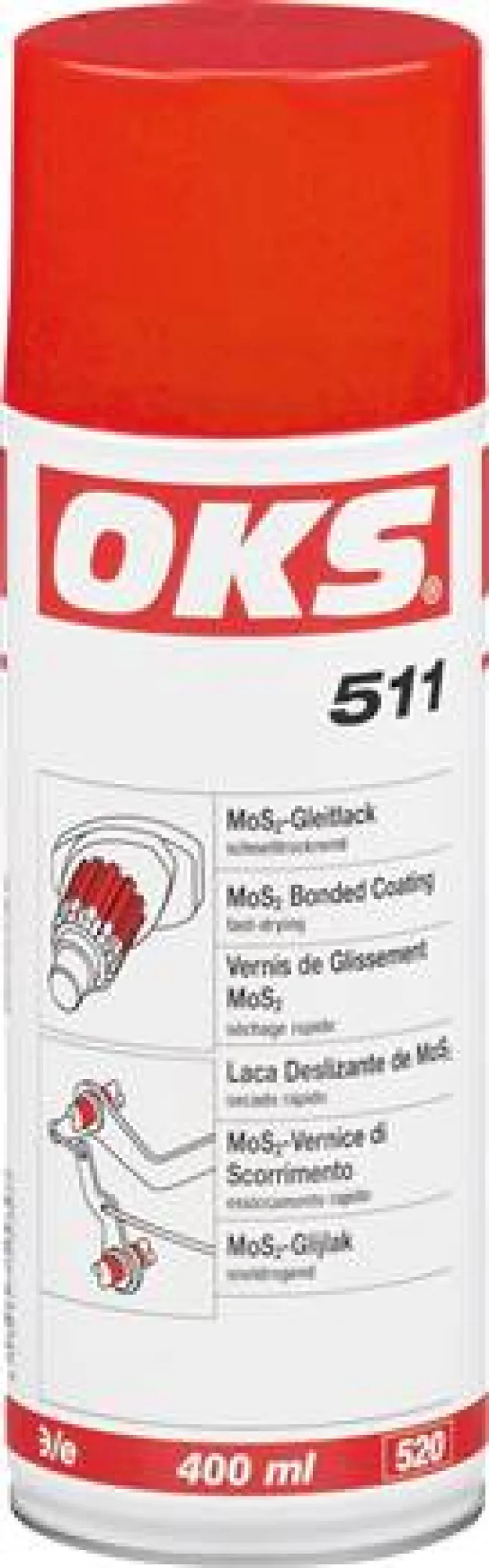 OKS 510/511 - MoS2-Gleitlack, 400 ml Spraydose