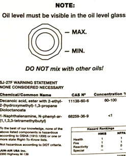 Original JUN-AIR Synthetik-Spezial-Öl SJ-27F IN (473ml)