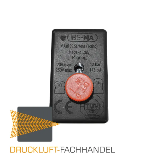 Original NEMA Druckschalter 230V NE-MA mit Entlastungsventil