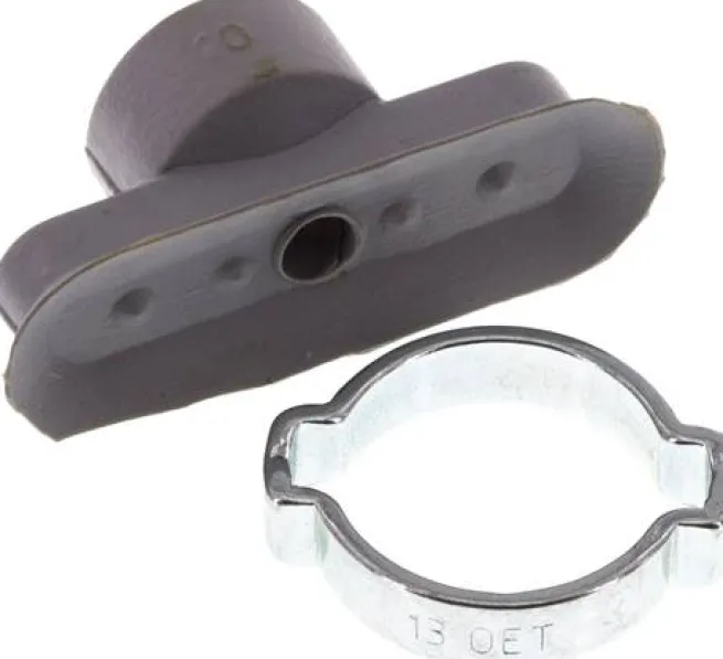 Ovalsauger, 30 x 10mm, Hub 2mm, NBR (60A, grau)