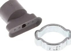 Ovalsauger, 15 x 5mm, Hub 1mm, NBR (60A, grau)