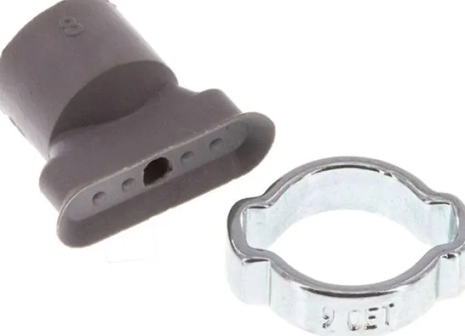 Ovalsauger, 15 x 5mm, Hub 1mm, NBR (60A, grau)