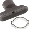 Ovalsauger, 45 x 15mm, Hub 3mm, NBR (60A, grau)